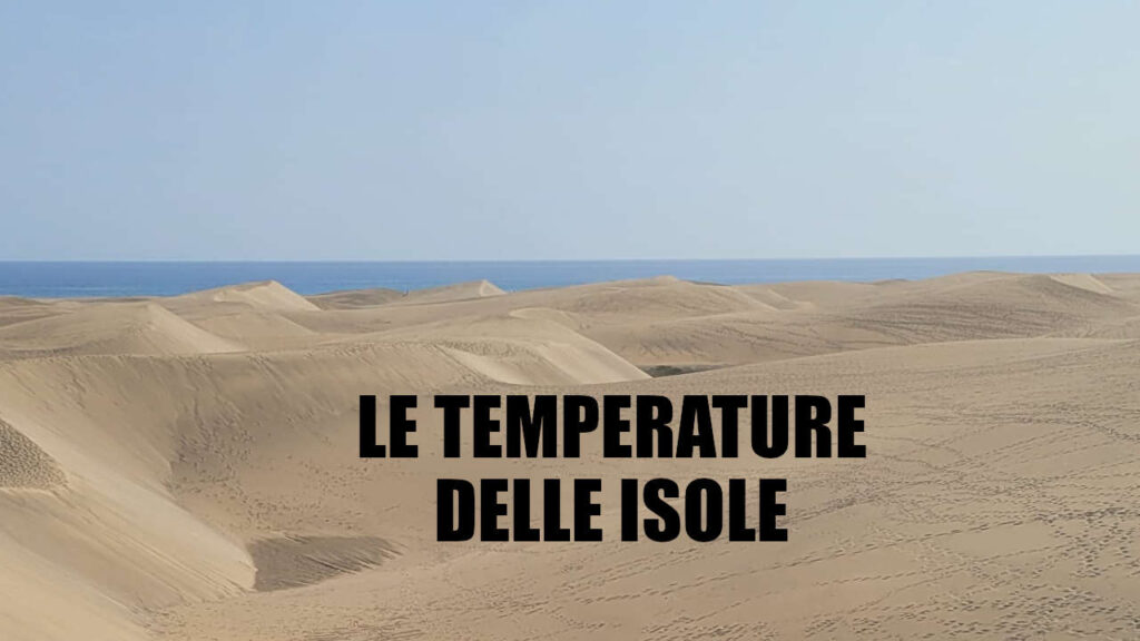 la temperatura delle isole canarie