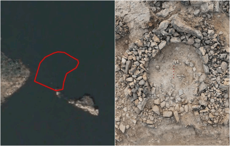 Morro Iglesia a Mogán sito preispanico riemerge alla diga di Soria grazie al Salto de Chira