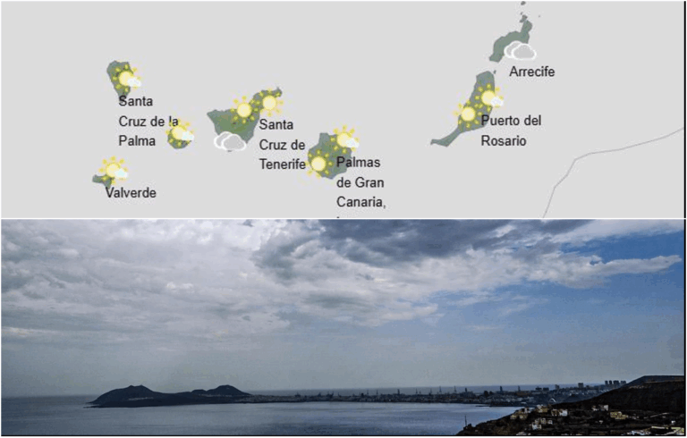 Canarie, Aemet: previsioni meteo di sabato con cieli poco nuvolosi, mare di fondo e brezze in costa