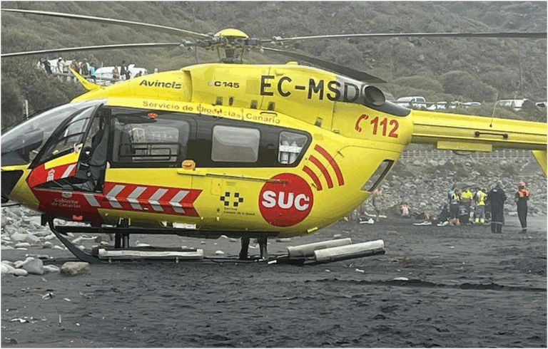 Bagnante di 39 anni muore dopo il salvataggio in mare alla spiaggia di Almáciga, Tenerife