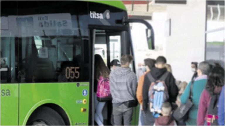 Tenerife sindacato chiede il divieto di viaggiare in piedi sulle guaguas su autostrade