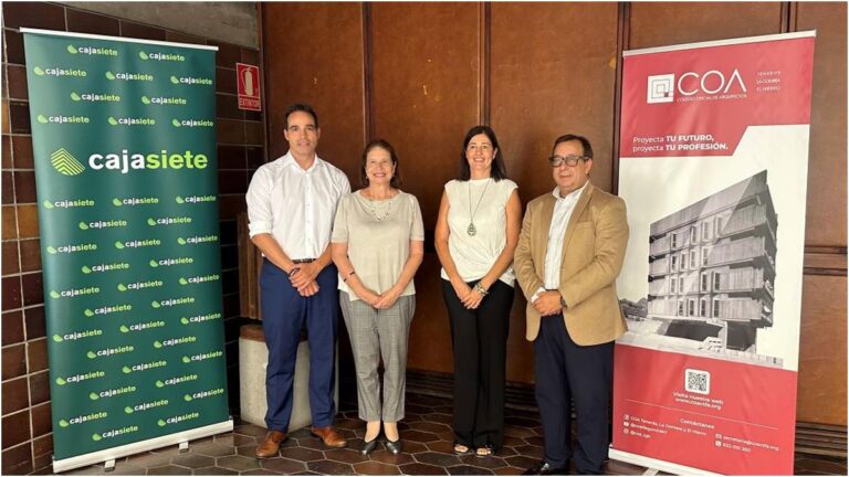 Cajasiete e il Colegio de Arquitectos rinnovano l’accordo in Canarias con condizioni preferenziali