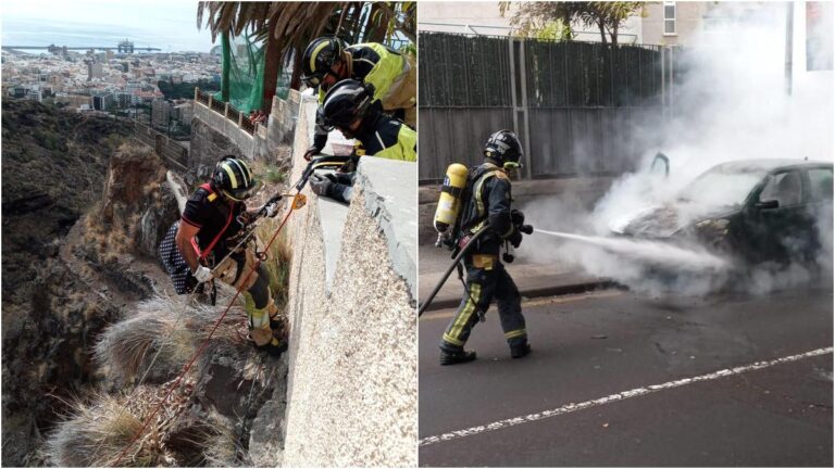 Tenerife fine settimana di interventi per Bomberos de Tenerife tra incendi, incidenti e soccorsi