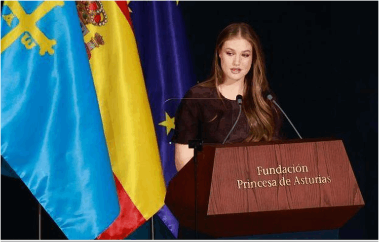 La principessa Leonor ai Premios Princesa de Asturias difende la convivenza come via al progresso
